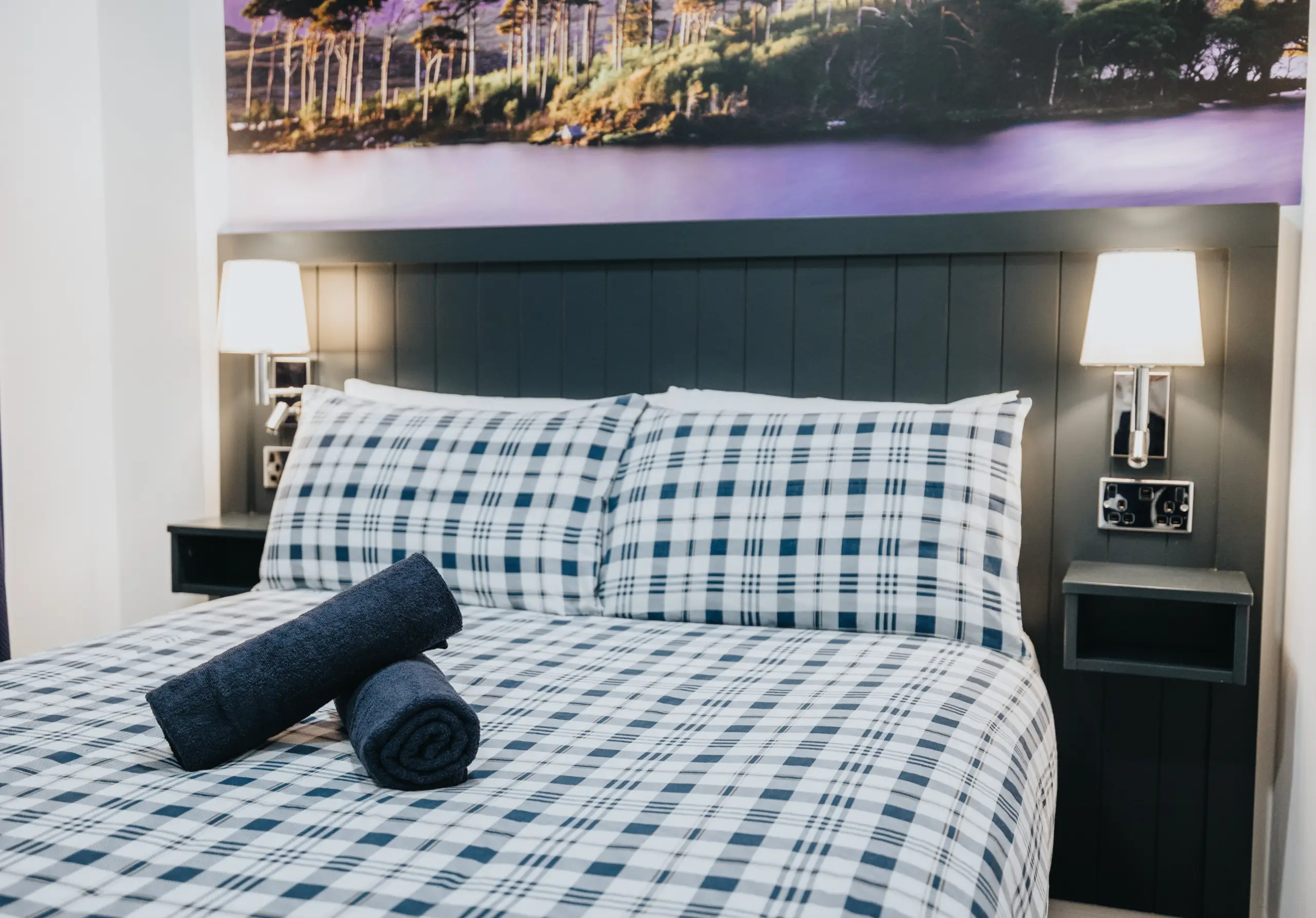 Comfortable private bedroom with double bed